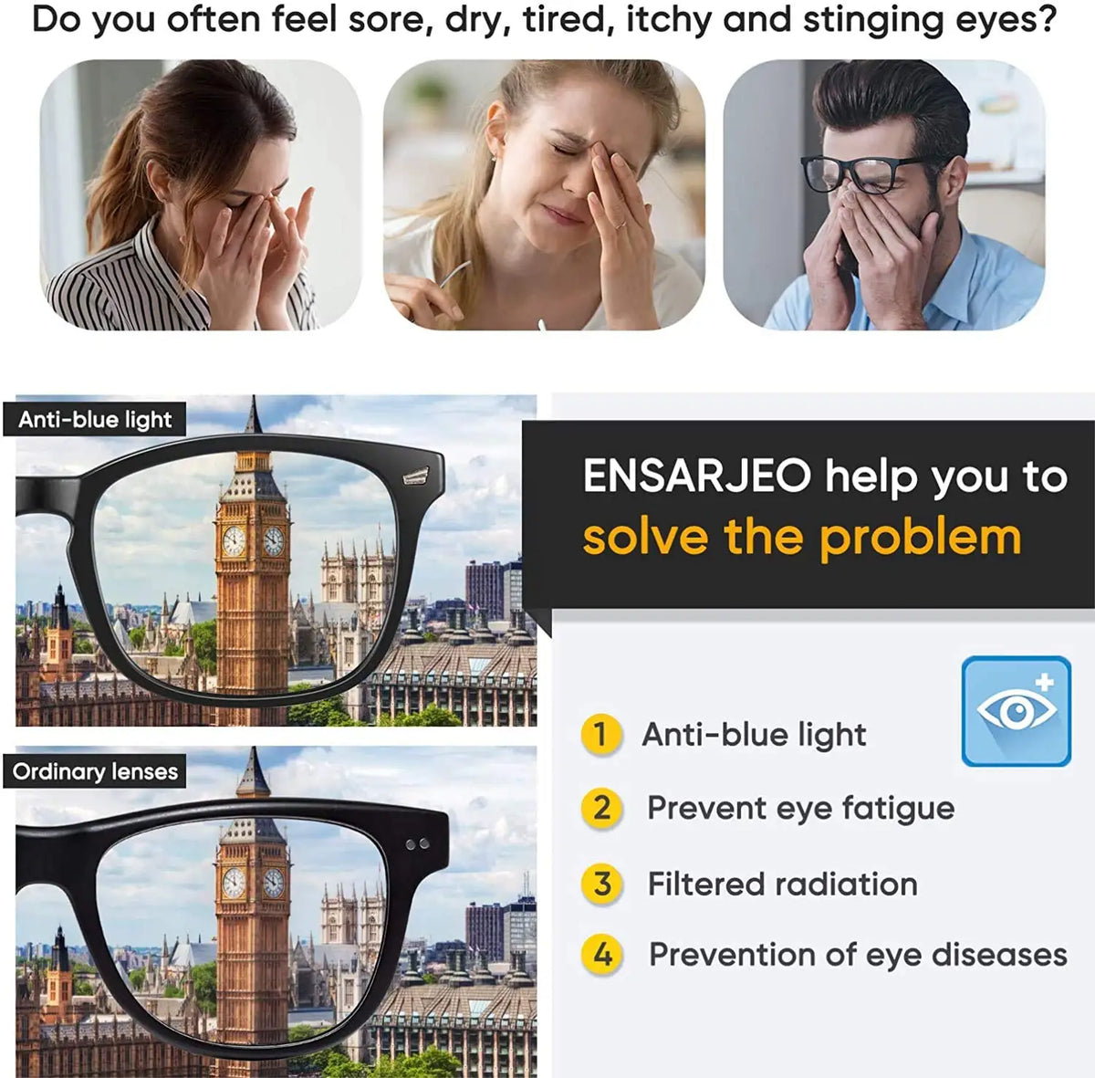 SEMOVUE™ Classics - For Daily Eye Relief & Daytime Focus